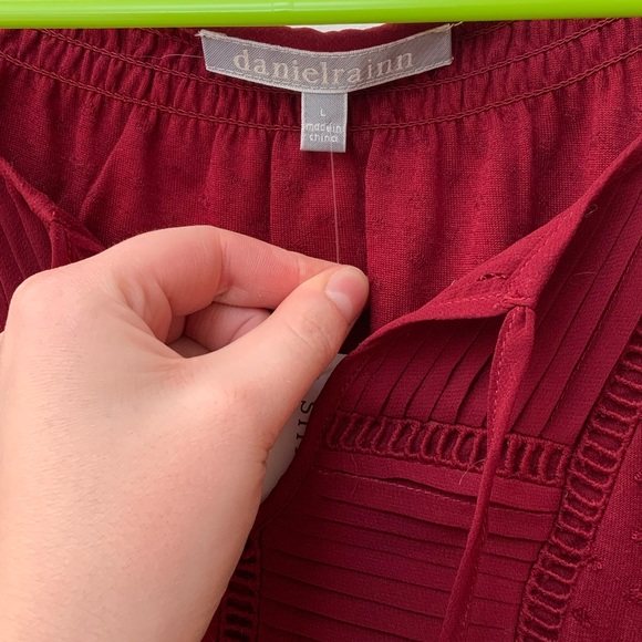 Daniel Rainn Cranberry Blouse - Picture 2 of 3